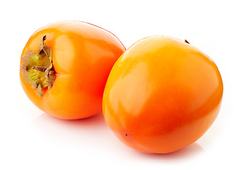 Image showing fresh ripe persimmons