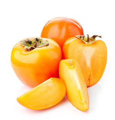 Image showing fresh ripe persimmons