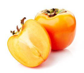 Image showing fresh ripe persimmons