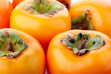 Image showing fresh ripe persimmons