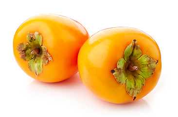 Image showing fresh ripe persimmons