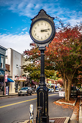 Image showing autumn season in downtown of white rose city york suth carolina