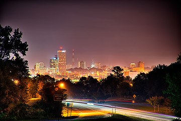 Image showing nightime long exposure near columbia south carolina