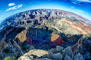 Image showing grand canyon arizona on a sunny day in psring