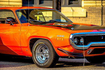 Image showing classic car show in historic old york city south carolina