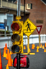 Image showing traffic light and traffic layout for children learning rules