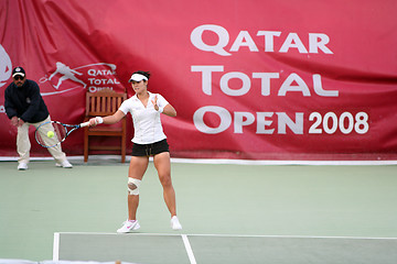 Image showing Li Na in action at Qatar Total Open, Doha, 2008