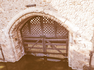 Image showing Retro looking Tower of London