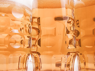 Image showing Retro looking Lager beer