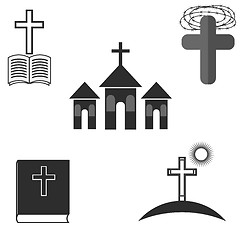 Image showing Set of Religion Icons