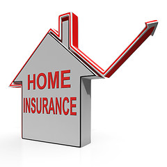 Image showing Home Insurance House Shows Protection And Cover