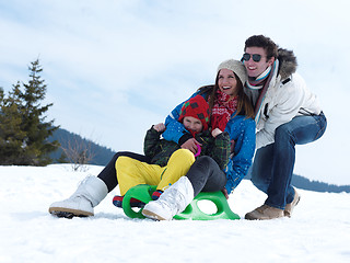 Image showing winter family