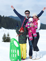 Image showing winter family