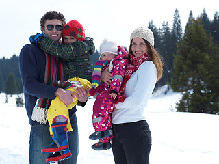 Image showing winter family