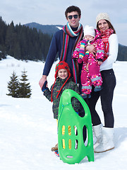 Image showing winter family