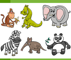 Image showing wild animals cartoon set