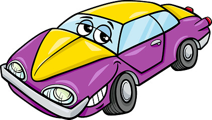 Image showing car character cartoon illustration