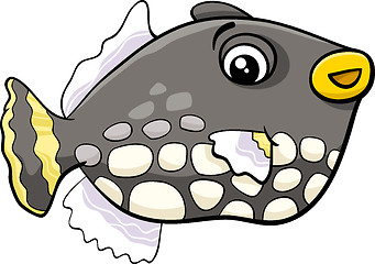 Image showing exotic fish cartoon