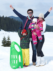 Image showing winter family