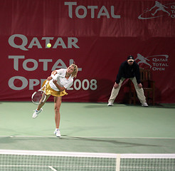 Image showing Maria Kirilenko playing in Qatar