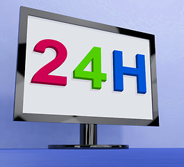 Image showing 24h On Monitor Shows All Day Service Online