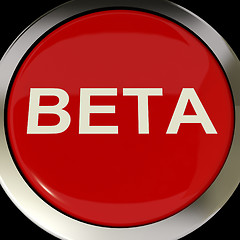 Image showing Beta Button Shows Development Or Demo Version