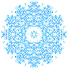 Image showing Abstract snowflake