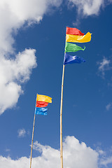 Image showing Colorful flags