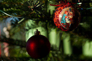 Image showing xmas balls