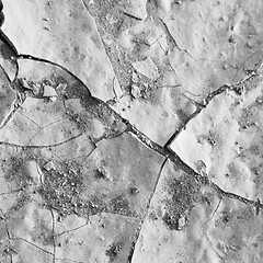 Image showing cracked sand in morocco africa desert abstract macro