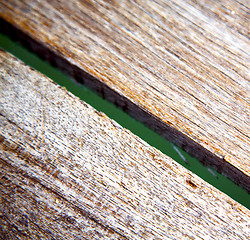 Image showing thailand    abstract texture of a brown wood  