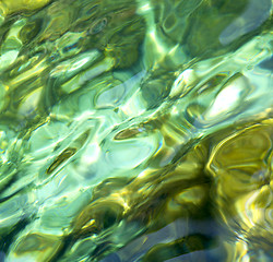 Image showing thailand  tao bay abstract of a blue lagoon 