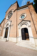 Image showing building old architecture in   milan religion   sunlight