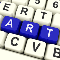 Image showing Art Key Shows Drawing Or Painting\r