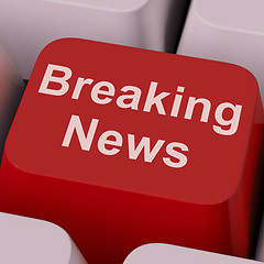 Image showing Breaking News Key Shows Newsflash Broadcast Online