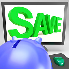 Image showing Save On Monitor Showing Cheap Shopping