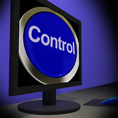 Image showing Control On Monitor Showing Operating Button