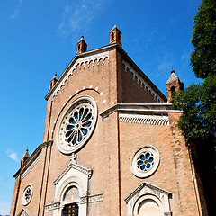 Image showing building old architecture in italy europe milan religion       a