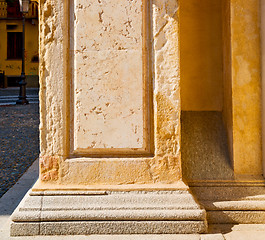 Image showing abstract old column in the  country  of europe italy and marble 