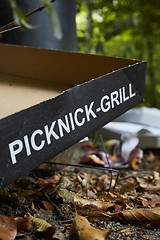 Image showing Picknick litter lying on ground