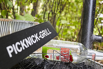 Image showing Picknick litter lying on ground