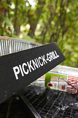 Image showing Picknick litter lying on ground