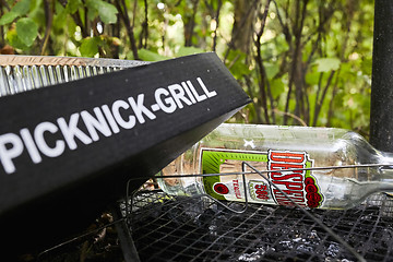 Image showing Picknick litter lying on ground