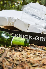 Image showing Picknick litter lying on ground