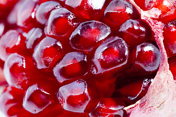 Image showing   ripe red pomegranate  