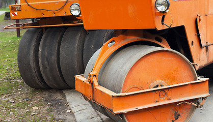 Image showing   roller for road  