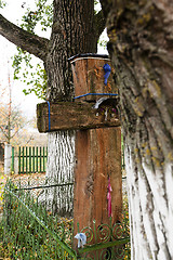 Image showing wooden cross . Belarus