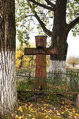 Image showing wooden cross . Belarus