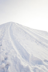 Image showing path in the snow  