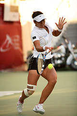 Image showing Li Na in Qatar semi-final